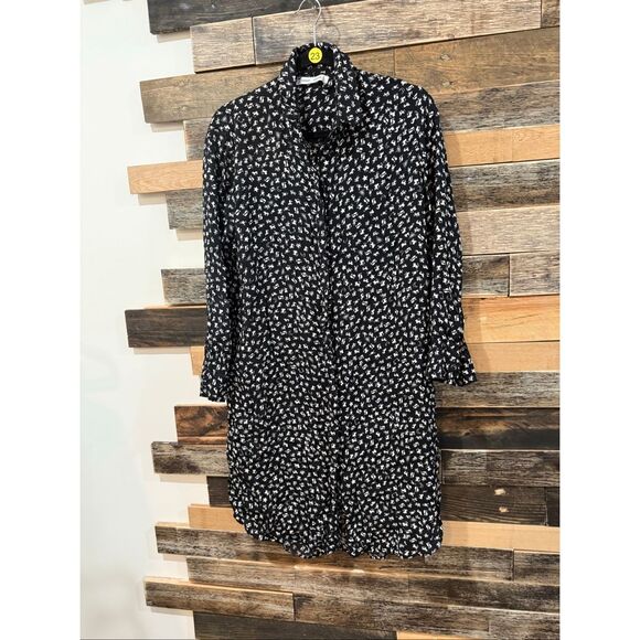 Samsoe Samsoe Dress Stella Shirt Dress Dark Sky Zodiac Horoscope size S - Picture 1 of 11